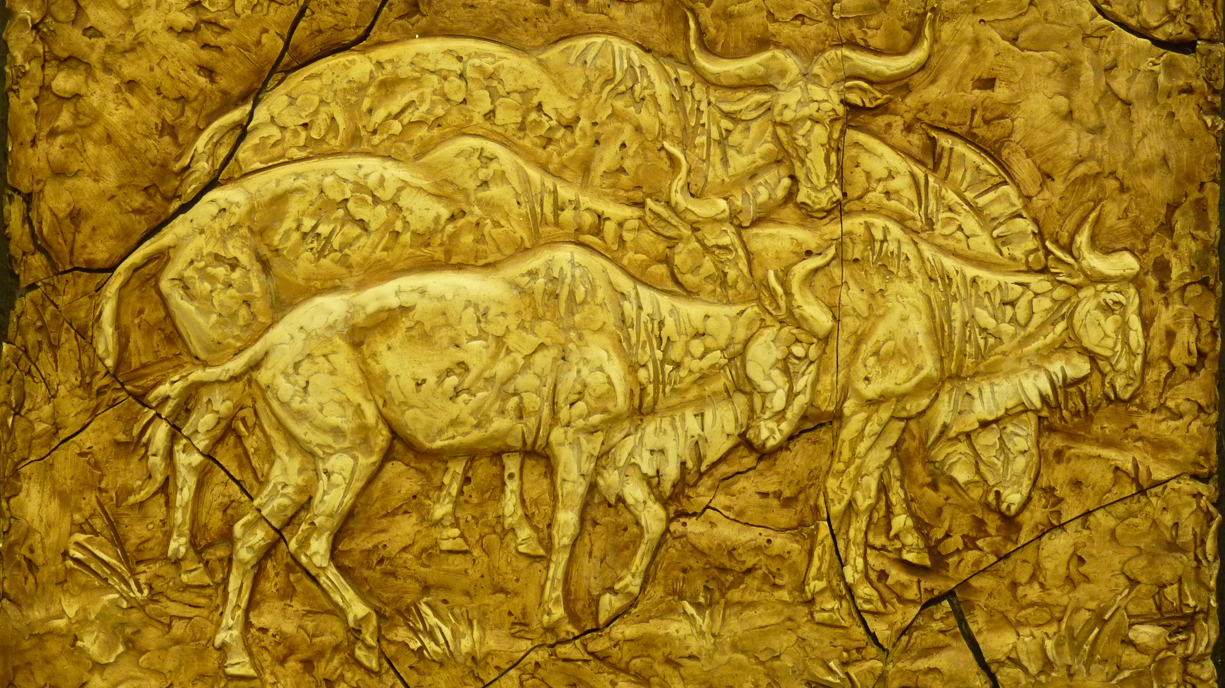  рельеф с антилопами в гипсе на заказ, , скульптор Ольга Колосова.