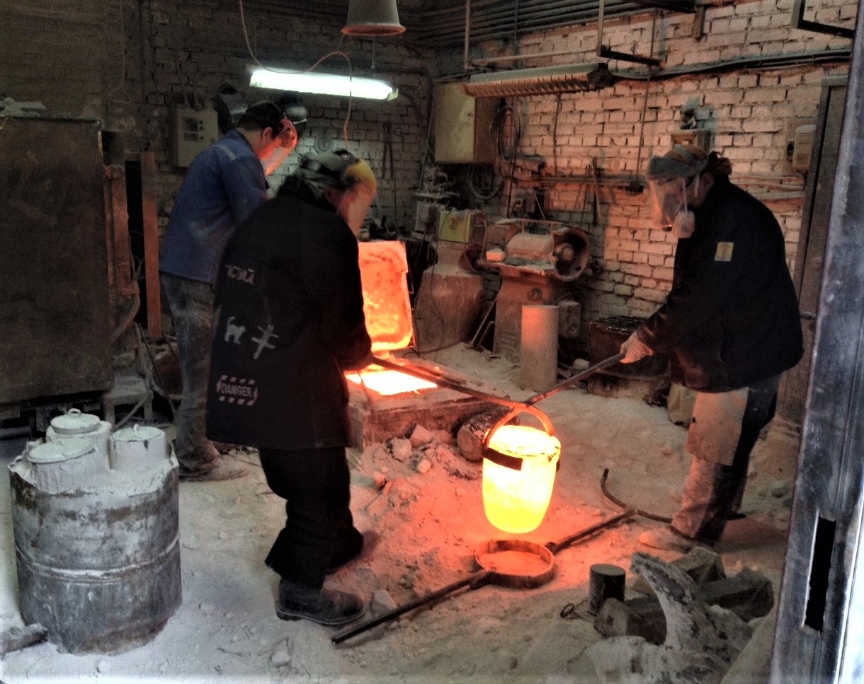 Заливка бронзы