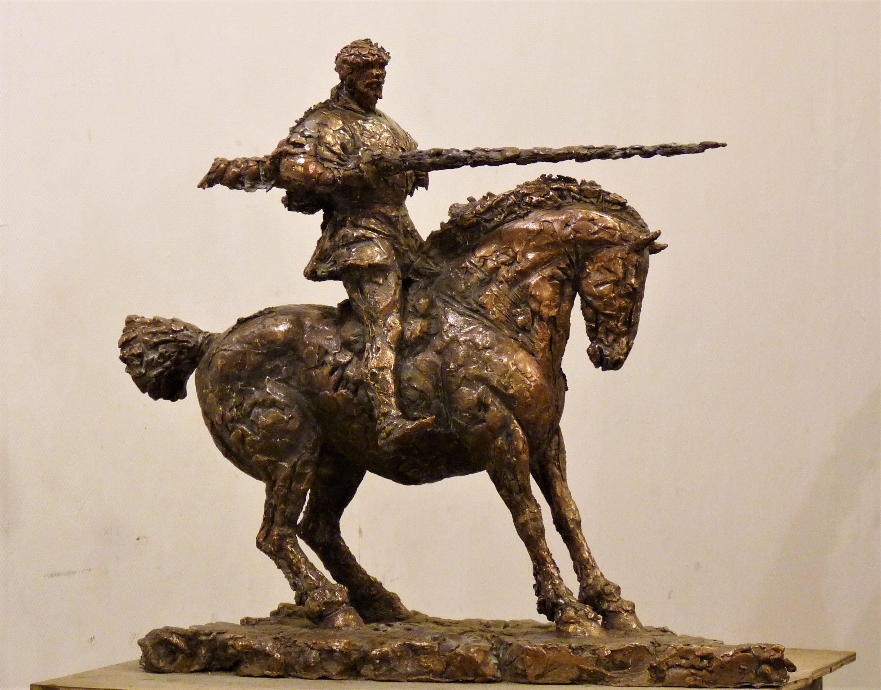 скульптура рыцаря в бронзе, авторская бронза на заказ, скульптор Ольга Колосова,