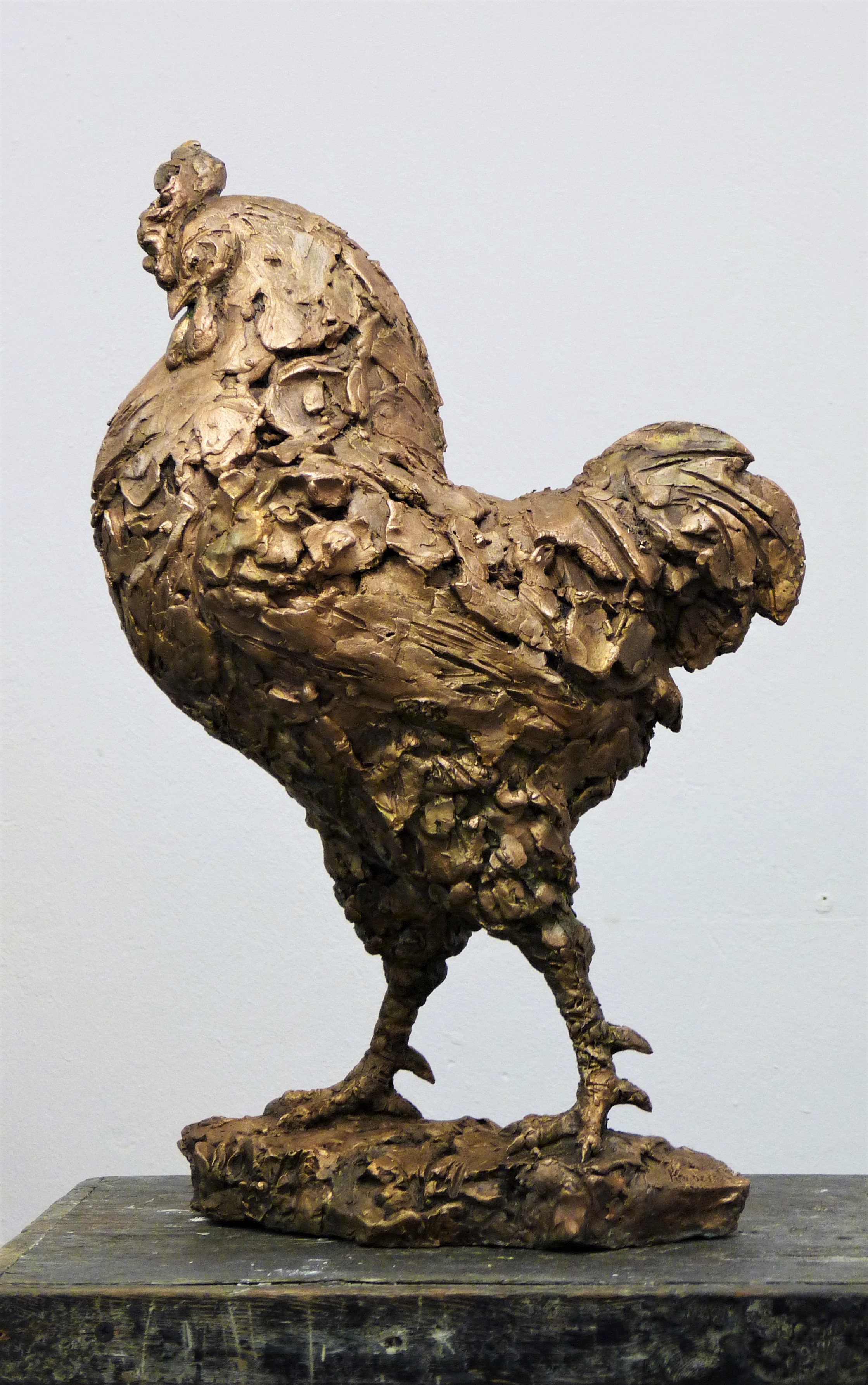 скульптура петуха  в бронзе,  скульптор Ольга Колосова, 