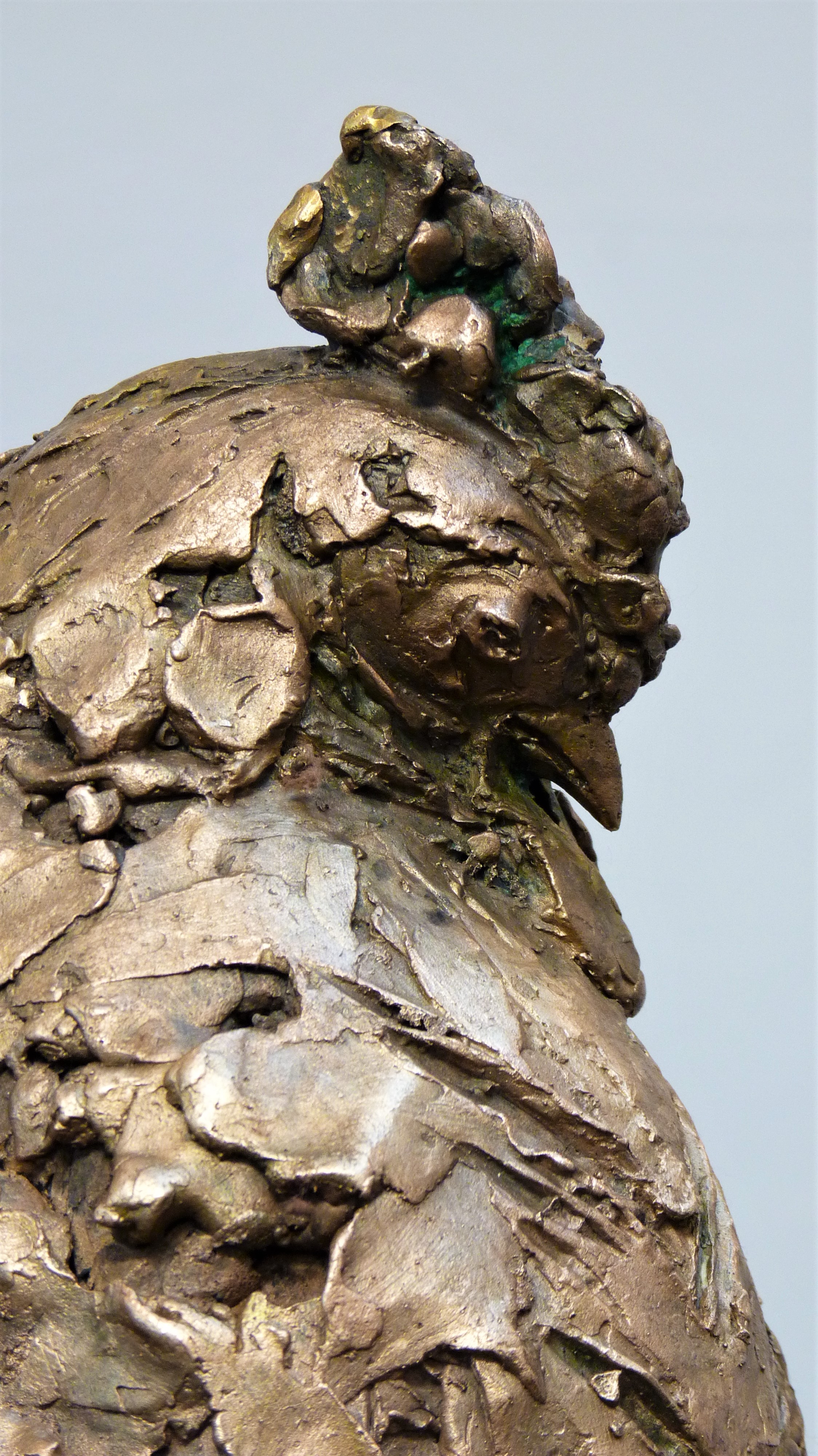 скульптура петуха  в бронзе