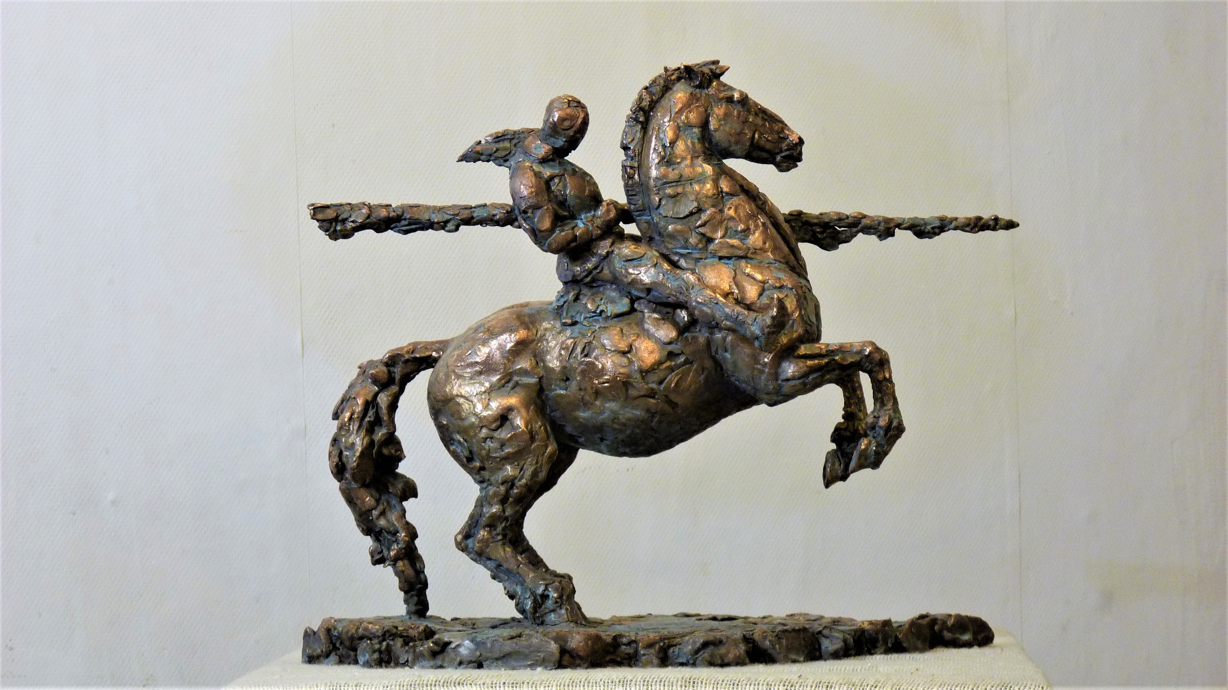  интерьерная скульптура всадника  бронзе,скульптуру животного в бронзе купить, скульптура на заказ, авторская скульптура. скульптор Ольга Колосова. 