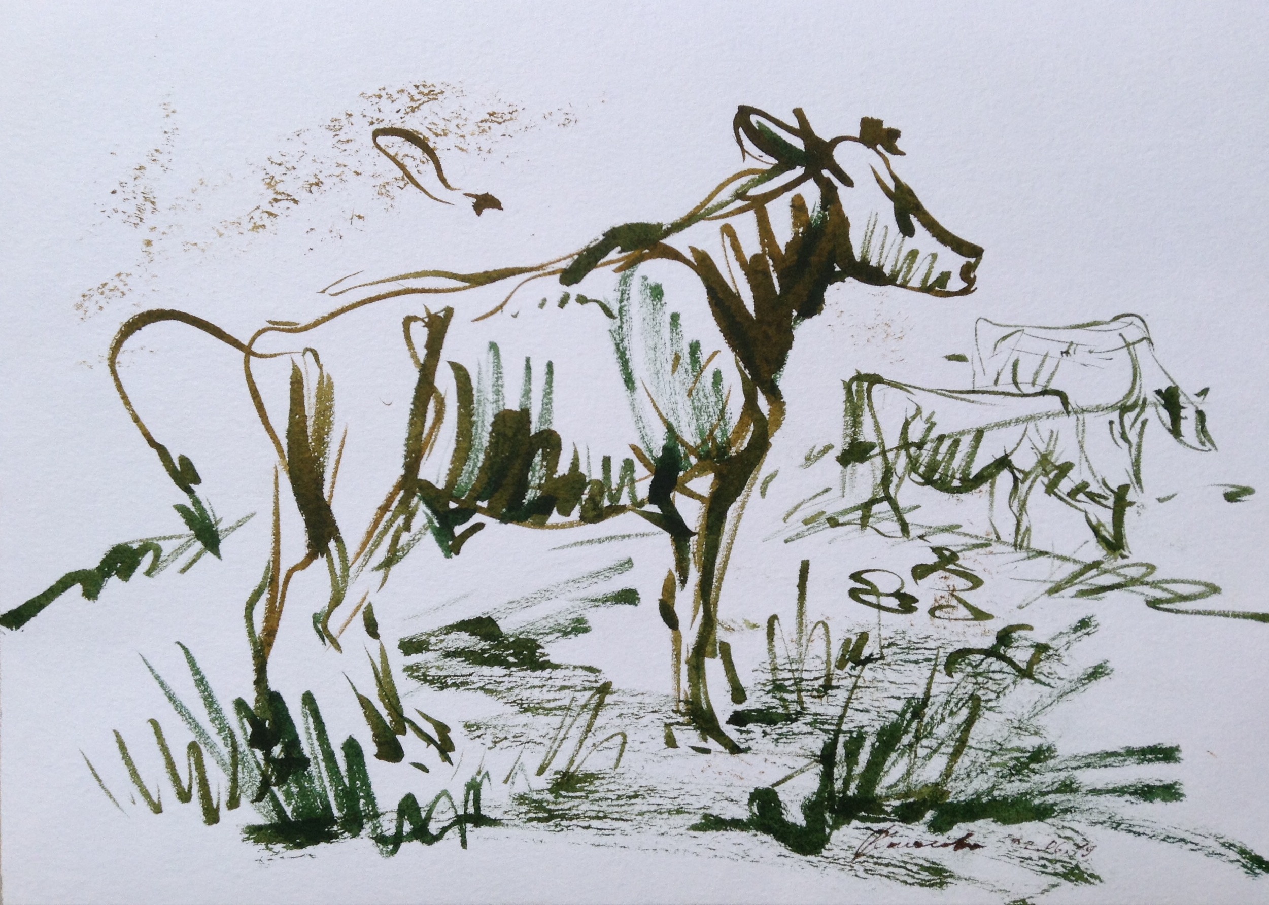 Графика с коровами