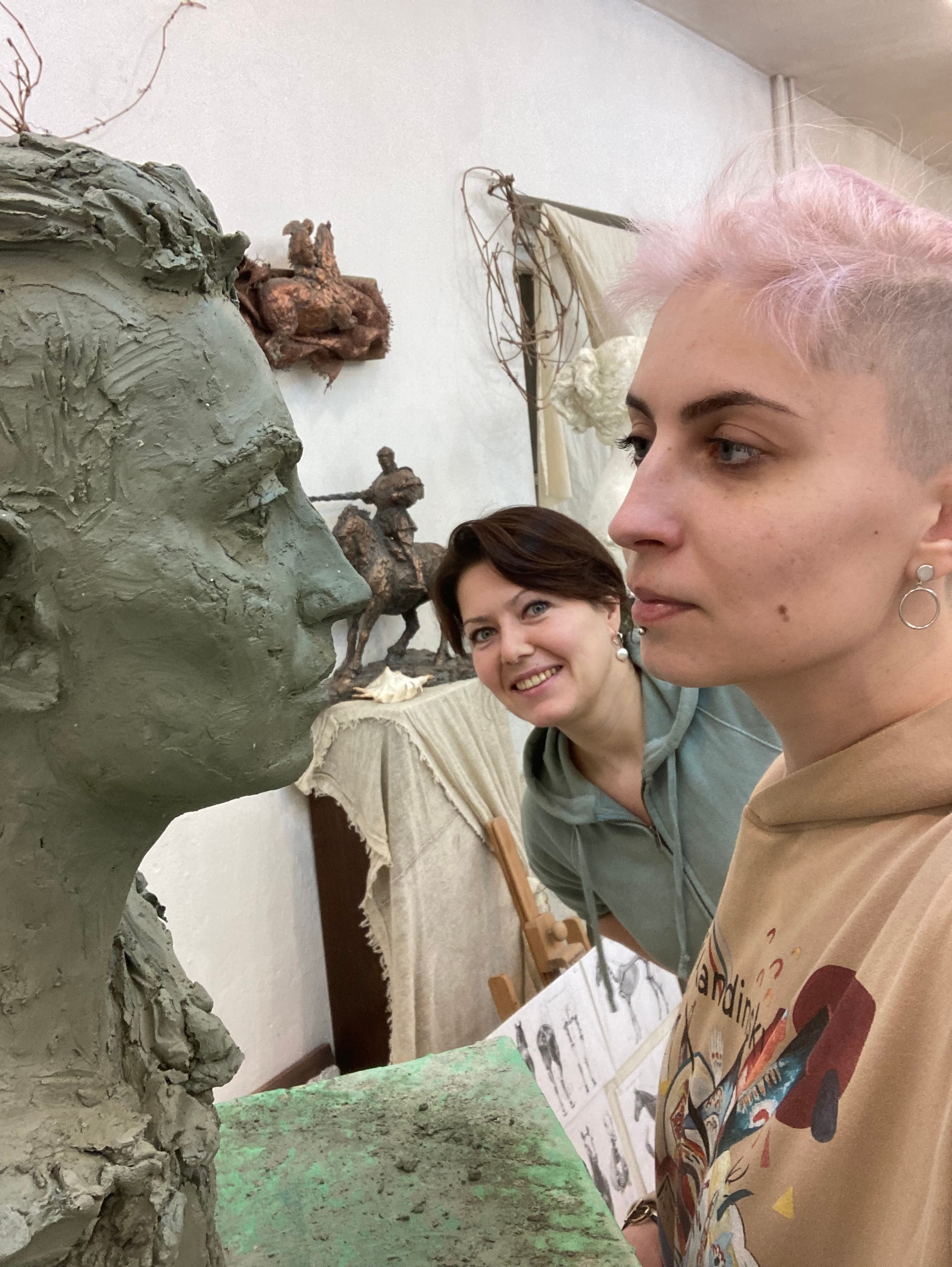 Скульптурный портрет на заказ, скульптор Ольга Колосова.