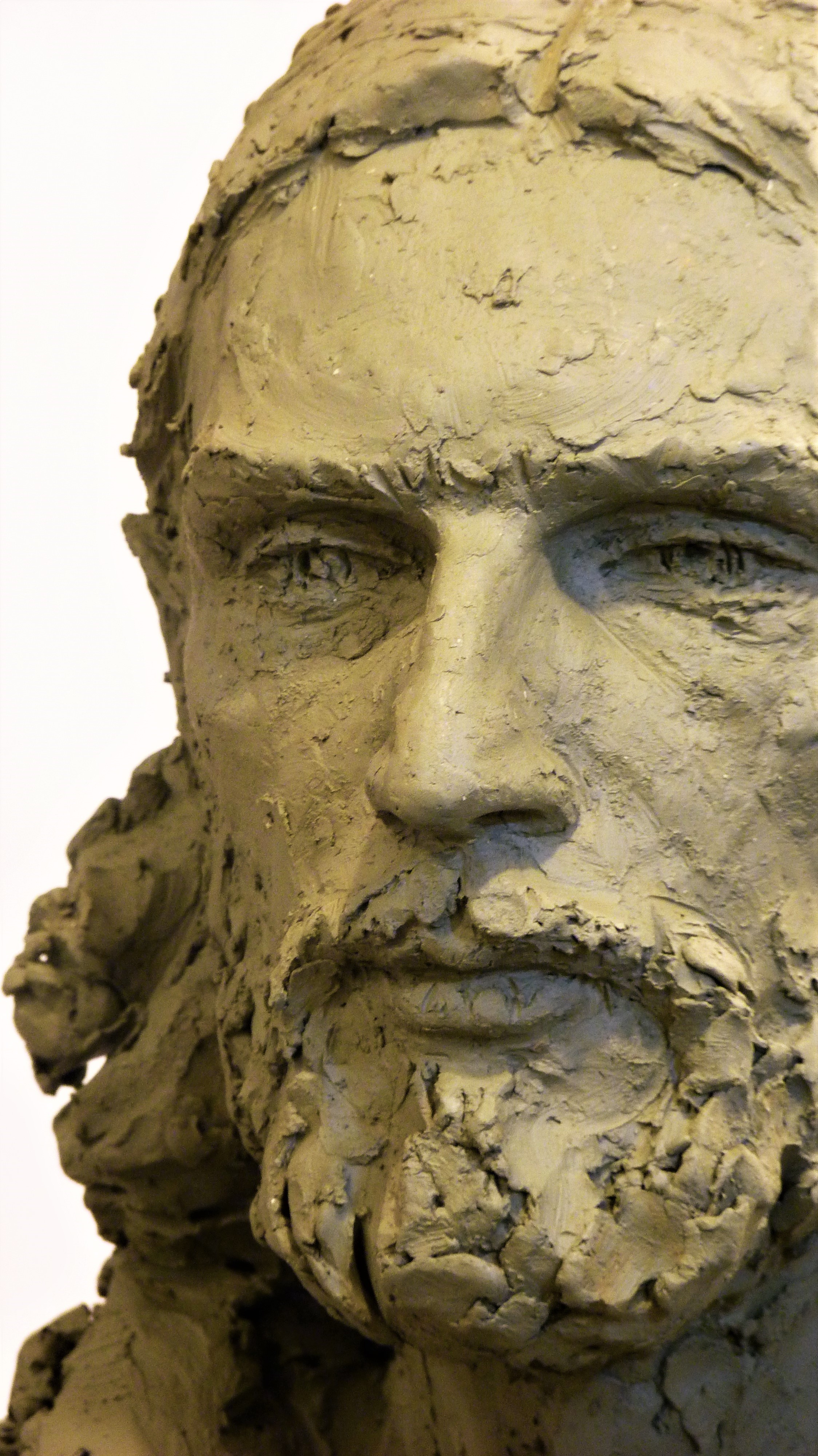 Скульптурный портрет из гипса на заказ, скульптор Ольга Колосова,