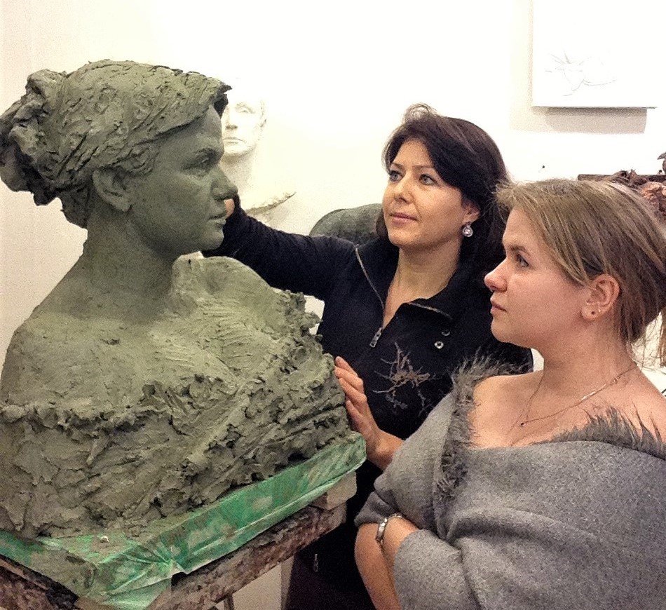 Скульптурный портрет на заказ, скульптор Ольга Колосова.