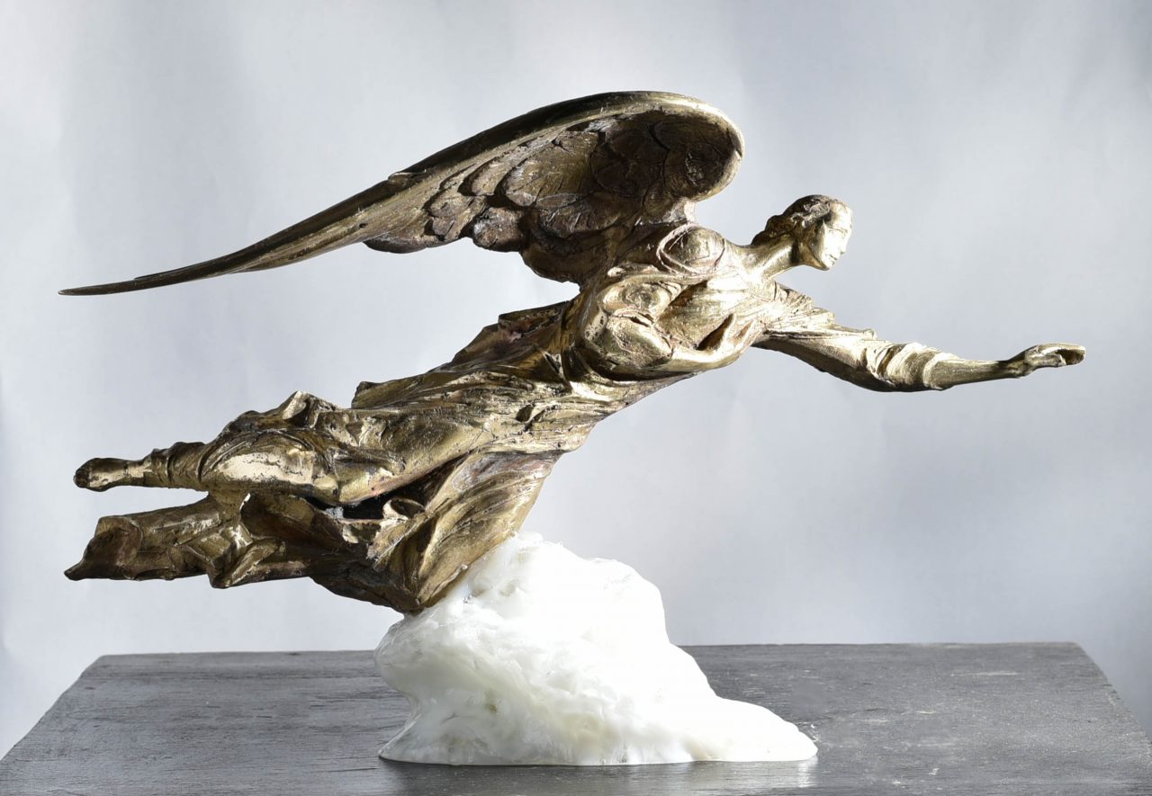 Скульптура ангела на заказ, скульптор Алексей Селиванов.