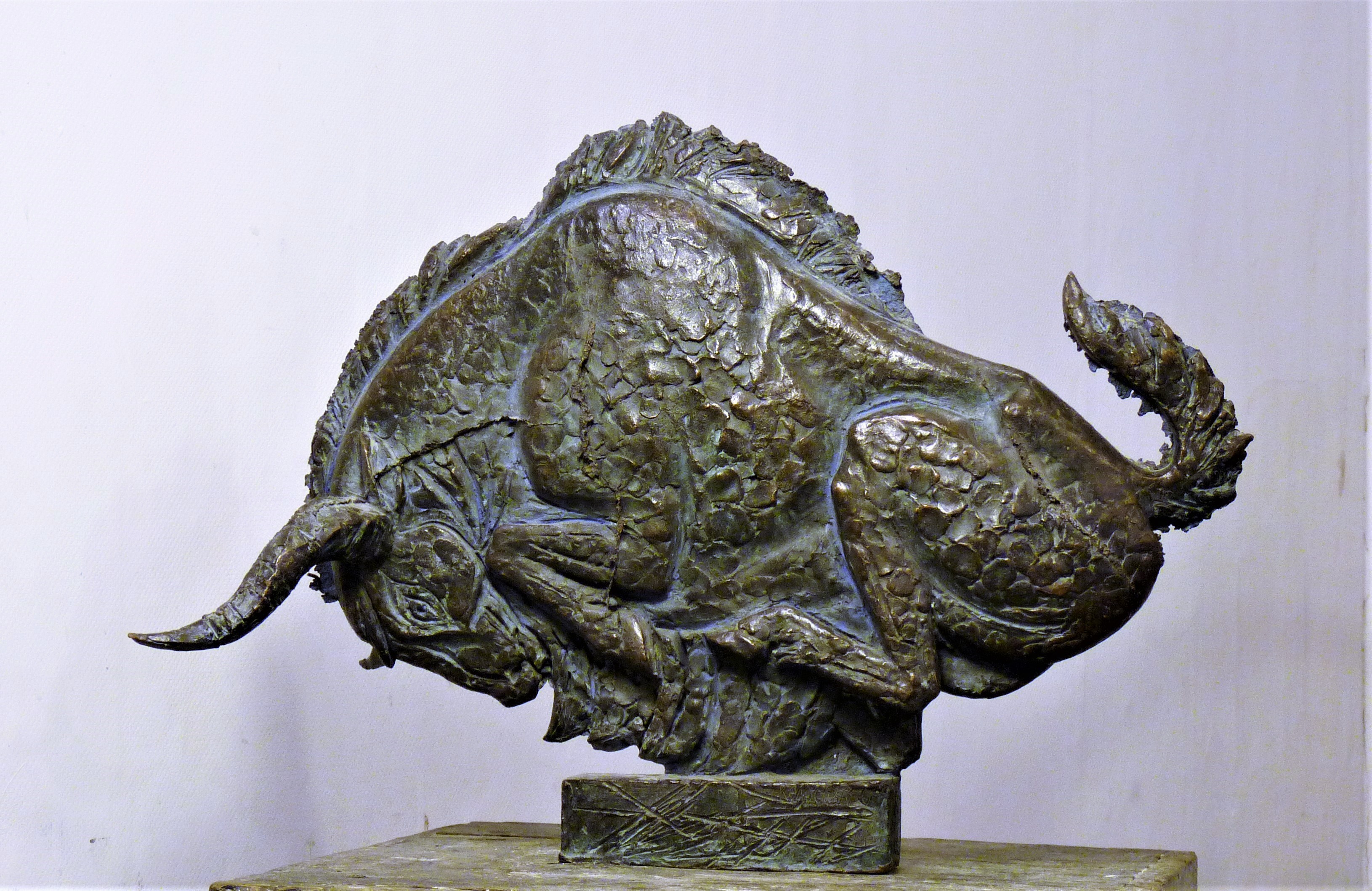 скульптура быка в бронзе, скульптор Ольга Колосова, скульптуру из бронзы купить.