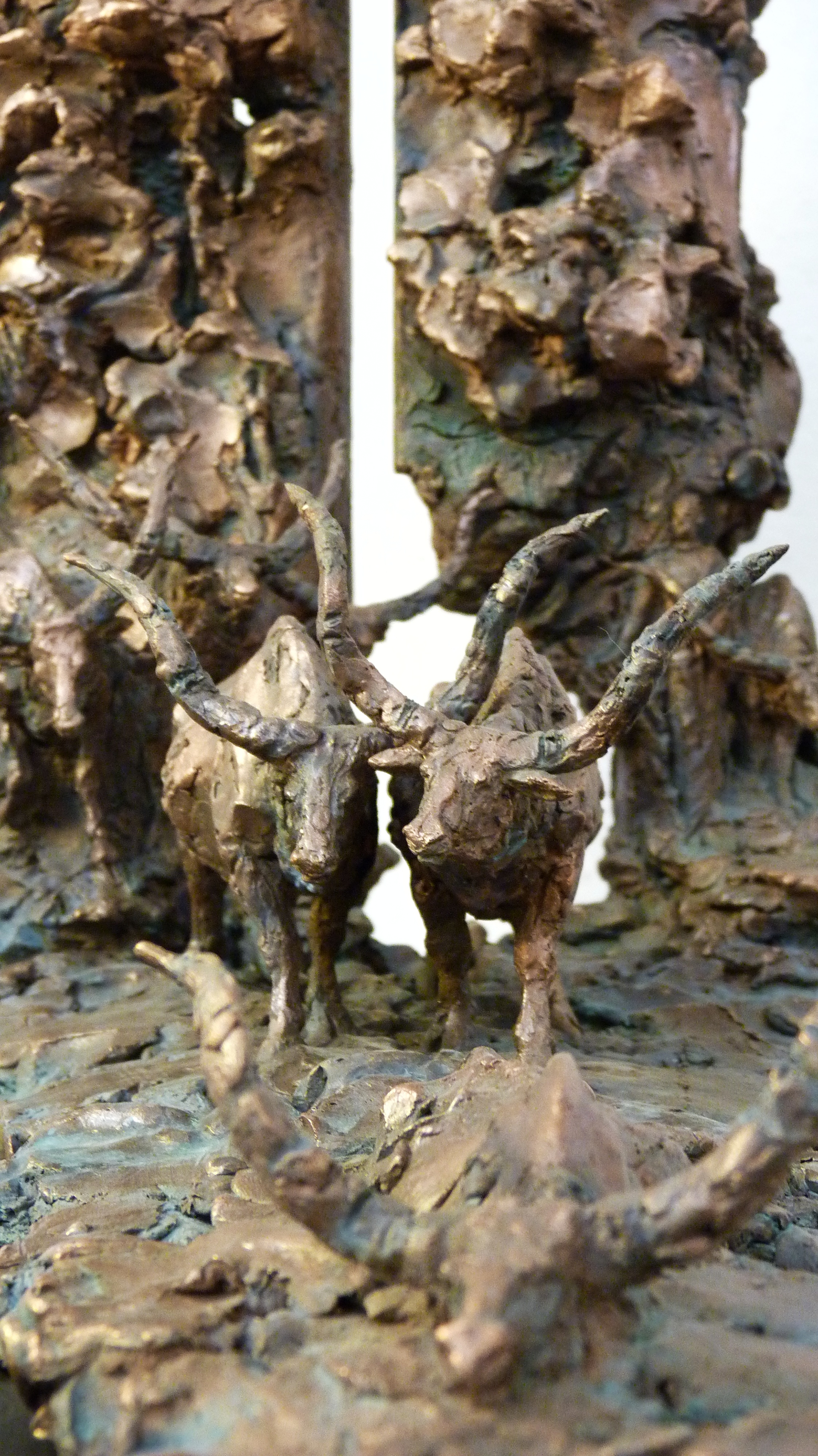 скульптура быков в бронзе, , авторская скульптура на заказ, скульптор Ольга Колосова.