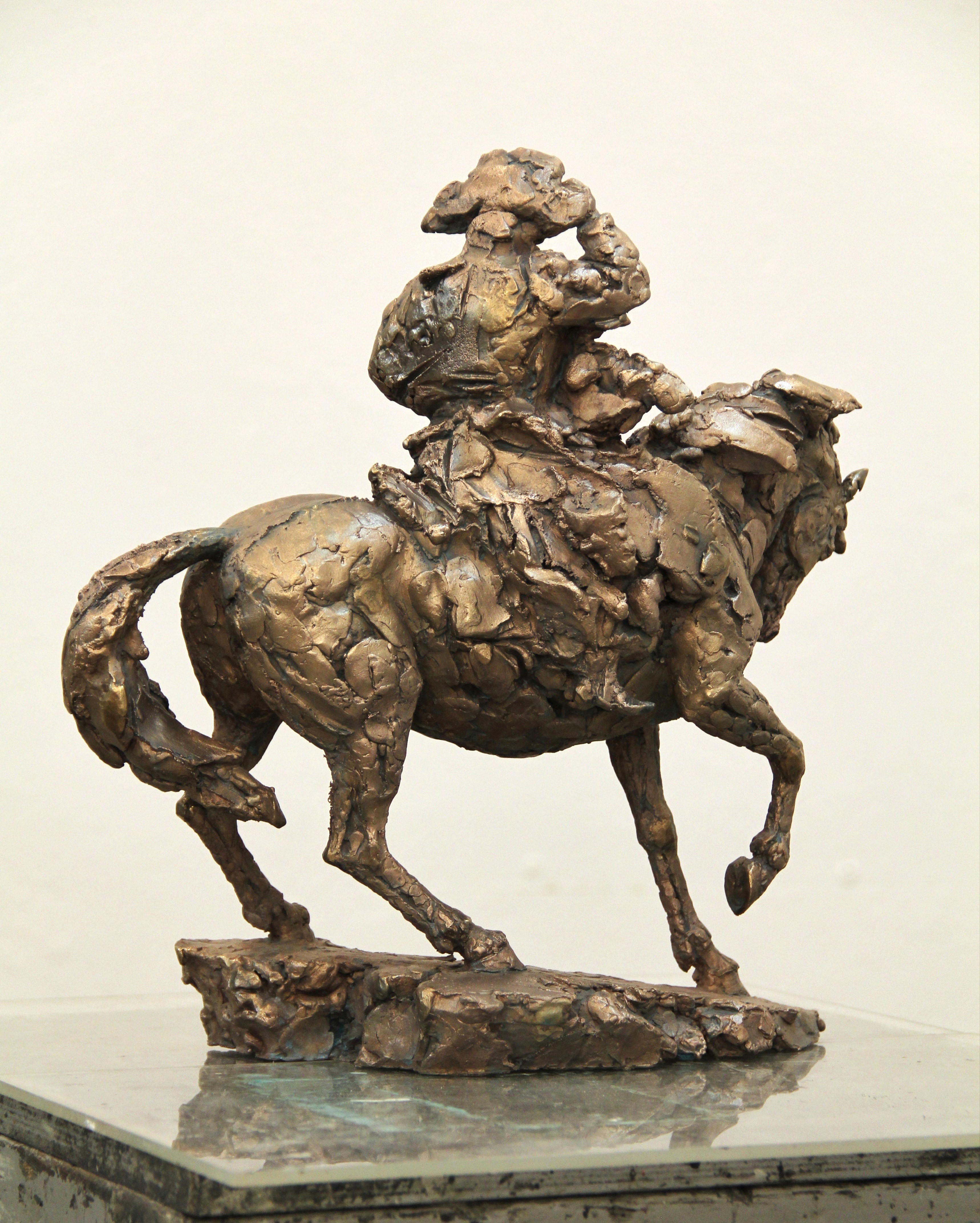  скульптура всадника из бронзы, скульптор Ольга Колосова,