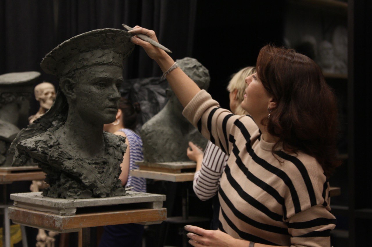 Скульптурный портрет  на заказ , скульптор Ольга Колосова.